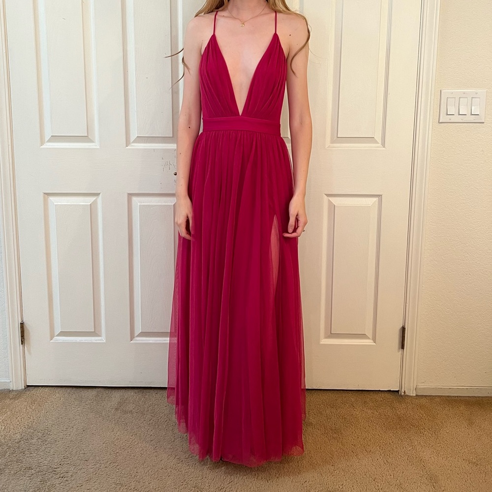 Hot Pink Tulle Dress